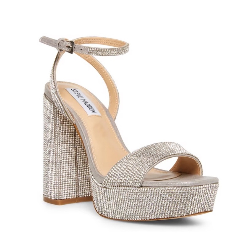 Steve Madden Rhinestone Platform Heels